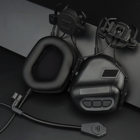 YF Auriculares Tactico Microphone de défense monté sur la tête Utilisation sans casque de réduction de bruit Casque de communication tactique