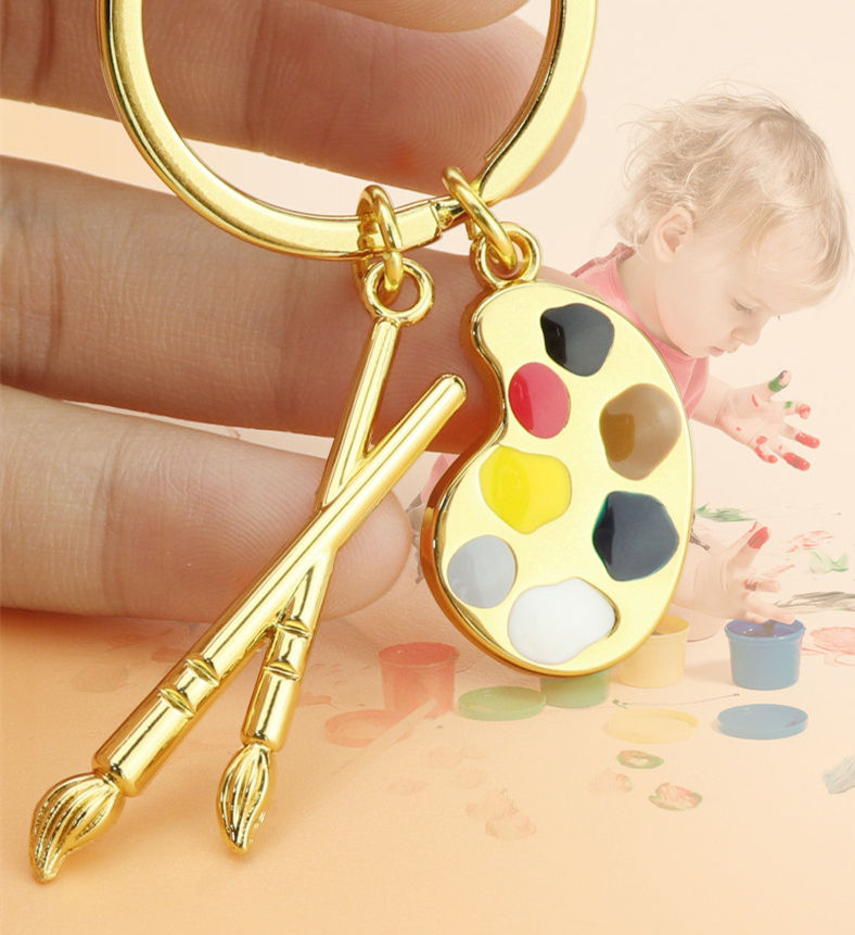 1 X Palette D'outils De Peintre, Porte-clés, Bijoux, Art