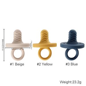 Sucette de dentition en <span class=keywords><strong>Silicone</strong></span> personnalisé, en <span class=keywords><strong>caoutchouc</strong></span> naturel sans BPA, de bonne qualité, pour bébés - Product Image 6