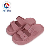 Sandales plates d'été en EVA rose, design tendance, vente en gros à prix abordable, personnalisables avec logo, pour femmes, idéales pour les soirées