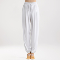 Pantalons de danse moderne amples pour femmes, vente en gros personnalisée, nylon et élasthanne, doux, respirant, pantalons d'entraînement