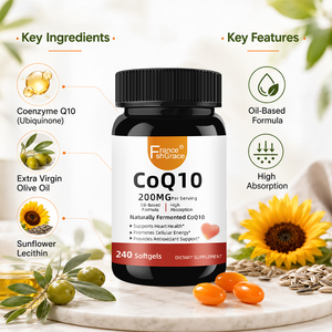 Suplemento Dietético de Alta Potencia con Extractos de Plantas Coq 10, Apoyo para la Función Cardíaca Saludable, Coq 240 Cápsulas Blandas para Adultos - Product Image 3