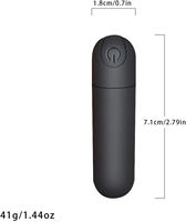 10-Gang Mini-Bullet-Vibrator für Frauen Starke Vibration USB-Aufladbar 100% Wasserdicht Schwarz Rosa Galvanisiert G-Punkt