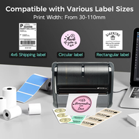 Printer termal Mini Portabel kecepatan tinggi, Printer termal Mini Portabel kecepatan tinggi Android & IOS, resi POS nirkabel & Label foto perintah ESC/POS dalam stok