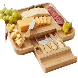Grande planche à fromage en bambou pour <span class=keywords><strong>la</strong></span> coupe pour le réchauffement <span class=keywords><strong>de</strong></span> <span class=keywords><strong>la</strong></span> <span class=keywords><strong>maison</strong></span> nouvelle <span class=keywords><strong>maison</strong></span> mariage anniversaire fête des mères cadeaux pour les femmes Couples mamans - Product Image 1