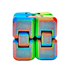 3D Printed Infinity Cube Fidget, <b>Fold</b> Flip Stress Relief Toy, ADHD Sensory <b>Desk</b> Pocket, Focus Aid Gift Cross-Border Hot Seller - Product Image 3