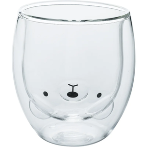 Mug en verre à double paroi créatif, motif ours, chat, chien, tasse en verre isolée, tasse à lait, tasse à café, tasse à jus, cadeau d'anniversaire, cadeau de Noël - Product Image 1