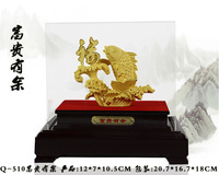 Artesanía Metálica Personalizada de Fábrica, Adornos Decorativos Saludables, Regalos Empresariales, Estatua de Feng Shui, Modelo de Animal, Pez Dorado de 24k