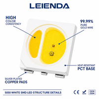 Composant de diode LED SMD 5050 à haute efficacité, blanc chaud, pour écran LED et boîte lumineuse publicitaire
