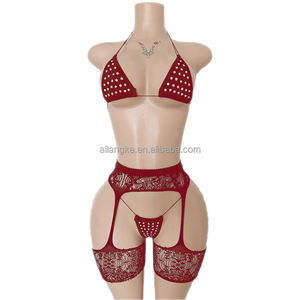 Оптовая продажа: Новинка! Роскошные сексуальные костюмы для экзотических танцев и клубов с камнями, одежда для стриптиза. - Product Image 4