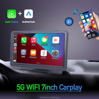 Estéreo Portátil para Coche de 7 Pulgadas con Cámara DVR PND Pantalla Multimedia Android Auto y Carplay