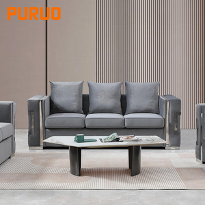 ชุดโซฟาผ้ากำมะหยี่แบบโมดูลาร์ PURUO Mario Leisure ราคาประหยัด สำหรับห้องนั่งเล่น สไตล์เชสเตอร์ฟิลด์ เฟอร์นิเจอร์หรูหราสำหรับห้องนั่งเล่น - Product Image 6