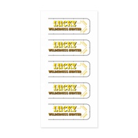 Gain instantané Pull Tabs Billets de jeu Peel Off Billets 5 Fenêtre Savage Tribe Style Règles gagnantes personnalisées