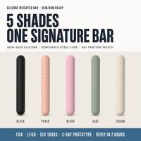 Haltères en silicone durable avec noyau en fer, respectueux de la peau et antidérapants, pour l'entraînement de force (vente en gros)