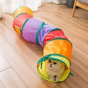室内新型多种设计互动猫管玩具宠物猫隧道