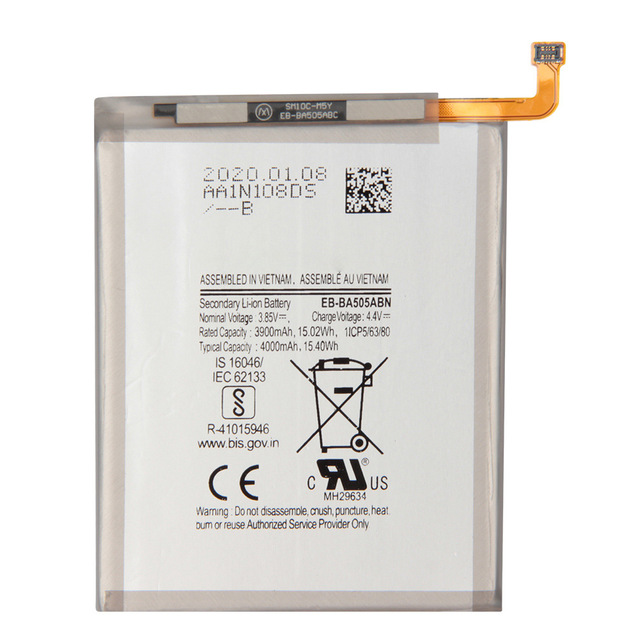 Mobile Phone Battery for Samsung A50 A505F SM-A505F SM-A30S A30 A30 Batteries EB-BA505ABU