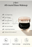 OTVENA 15g Fond de Teint Cushion Naturel Imperméable à Couvrance Lisse et Haute Adhérence 15g