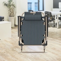 Chaise longue pliable à double usage en métal réglable pour le camping en plein air, chaise de plage à gravité zéro bon marché