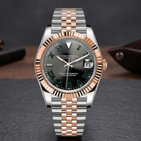 Montre Dayjusts Two Tone Rose Silver Jubilee Custom Diver en acier inoxydable 20 mm 36 mm 39 mm 41 mm avec mouvement SEIKO NH35 MOD Dial