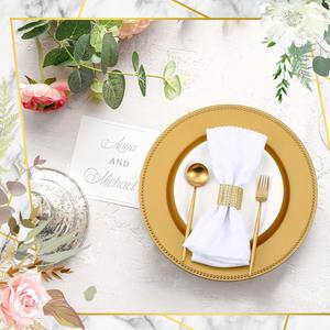 Plato de Goma Clásico Plateado, Diseño Redondo Ecológico, Decoración y Accesorios para Mesa - Product Image 4