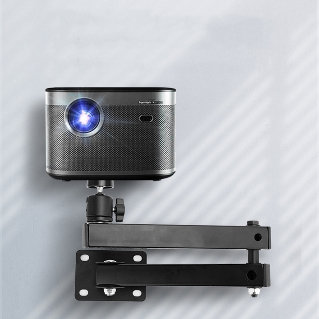 Hot Selling 1/4 Inch Interface Wall-mounted Foldable Telescopic Arm Projector Mounting Bracket Stand Universal for All Devices