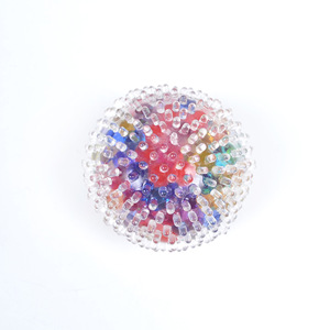 Pelota Antiestrés Promocional, Juguete Sensorial Suave de TPR, Pelota de Uva para Aliviar el Estrés con Cuentas Coloridas - Product Image 5
