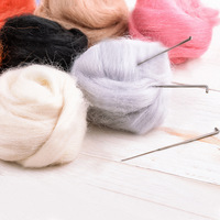 66S/70s 112 Colors Fibre Wool Yarn Roving for Needle Felting Hand Spinning DIY Craft Materials 2g-1kg Fibre Wool Yarn