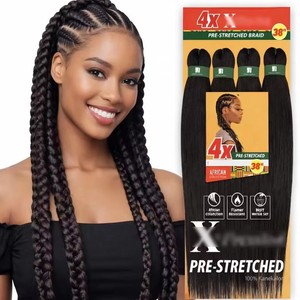 Articolo di Tendenza: <span class=keywords><strong>Extension</strong></span> per Treccine Box Braids, 38 pollici, 180g, <span class=keywords><strong>Capelli</strong></span> <span class=keywords><strong>Afro</strong></span> Yaki Naturali Morbidi Pre-Strati e Pre-Stirati, in Confezione - Product Image 4