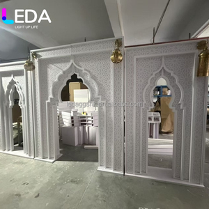 LEDA Wedding <b>Backdrop</b> Wedding Decoration Acrylic Background Pvc Arch Stage <b>Backdrop</b> Three-Piece Background - Product Image 6