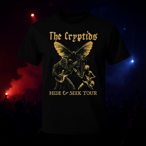 T-shirt The Cryptids Hide Seek Tour, noir, style grunge, groupe de rock - Product Image 3