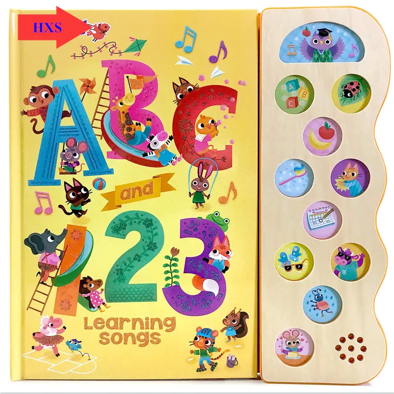 Customized Local Language Design Children Sound Button Book Animal Audio Book For Learning