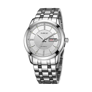 Relojes Mecánicos Minimalistas Personalizados OEM de 40 mm para Hombre, Calendario y Día de la Semana, Reloj Automático de Acero Inoxidable 316L con Correa Plateada - Product Image 1
