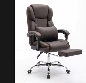 La mejor silla de masaje ejecutiva ergonómica 2025, silla giratoria de Gerente de cuero de diseño moderno con reposapiés de sillón elevador HECHO DE PU - Product Image 2