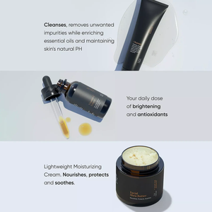 Ensemble de soins de la peau pour hommes personnalisable en marque privée OEM/ODM, naturel, biologique, anti-âge, traitement de l'acné, crème à la vitamine C, coffret cadeau - Product Image 5
