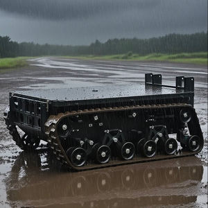 1.2톤 중량 운반 ATV IP65 운송 캐리어 트랙 로봇 플랫폼 대형 크롤러 RC UGV 섀시 충격 흡수 기능 포함 - Product Image 1