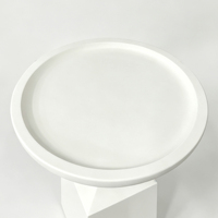 Table console en faux marbre avec hauteur réglable et design durable, bar moderne pour salon, hôtel, salle à manger