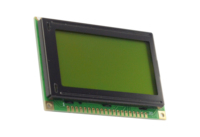 COB graphique 12864 Module 128*64 points matrice de points STN lettres noires sur fond jaune-vert LCDModule interface parallèle mono