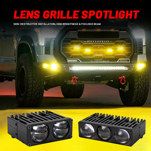 ไฟกระจังหน้า LED 3เลน70W <span class=keywords><strong>U89</strong></span>ลำแสงสูงต่ำสีขาว9-18V เครื่องฉายเลเซอร์เสริมไฟ LED ทำงานภายนอก - Product Image 4