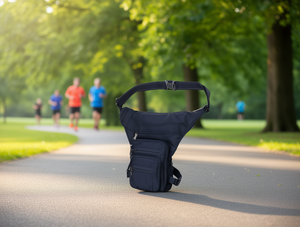 Borsa da gamba da uomo in nylon impermeabile, per jogging, per tutte le stagioni, stile minimalista Normcore - Product Image 2