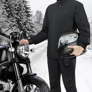 Pria tahan angin tahan air 3 pengaturan panas baterai panjang hidup berburu sepeda motor luar ruangan pemanas rompi - Product Image 6