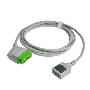 สายเคเบิล <span class=keywords><strong>ECG</strong></span> รุ่น JC-906P ของ Plinma <span class=keywords><strong>OEM</strong></span> ราคาโรงงาน 3/6 อิเล็กโทรด ใช้ได้กับเครื่อง Nihon Kohden - Product Image 1