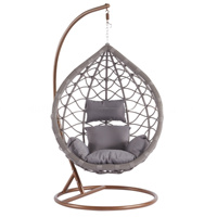 Best-seller Fauteuil Oeuf Demi-Rond Fauteuil Oeuf Hamac Fauteuil Oeuf avec Base en Métal Solide