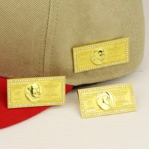 Custom Special Popular Gold Metal <b>Pin</b> Hundred Dollar <b>Pin</b> for <b>Hats</b> and Clothes - Product Image 4