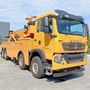 Fabricante HOWO 8x4, Camión Grúa de Remolque con Volante a la Derecha, 60T, Rotación de 360°, Camión de Remolque para Tráfico, Camión para Remoción de Bloqueos Viales - Product Image 4