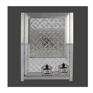 HERUI Portable 700mm Ute Canopy Full Dog Box Half <b>Toolbox</b> Aluminum Waterproof Dustproof Lockable Powder Coated 2 Compartments - Product Image 4