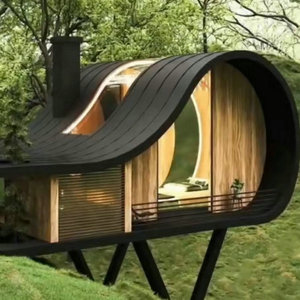 Casa de Verano Moderna de Madera, Ecológica, Cabaña para Acampar al Aire Libre, Estructura Natural Tratada a Presión, Casa de Campo Personalizada - Product Image 3