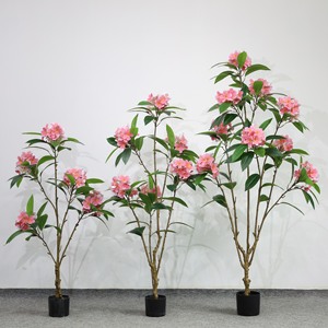 Árbol de Frangipani Tropical Artificial de Lujo, Árbol de Flores Artificiales Decorativo para Interiores y Exteriores - Product Image 3