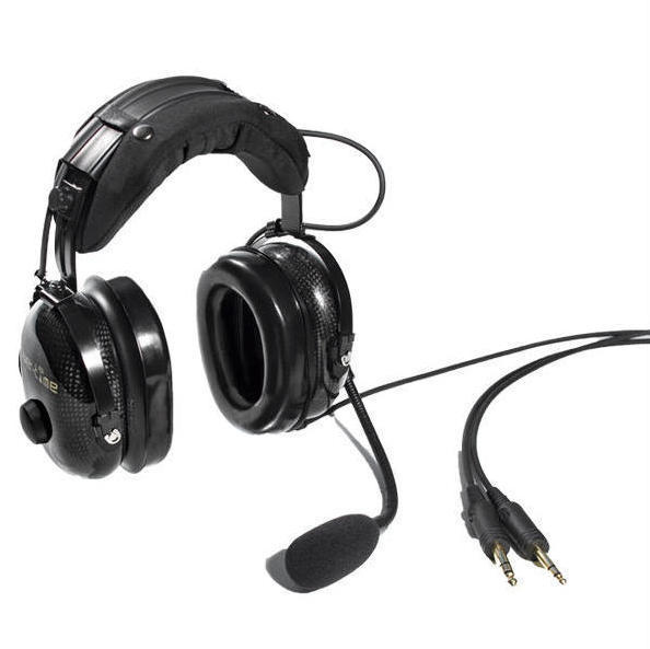 Light Weight Noise Cancelling Aviation Headset AG-1 Waterproof Over-Ear Adjustable Boom Communication Headsets BK U329 Connector