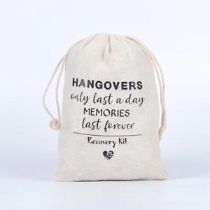 Closure and Dollar Sign Design Money Bag Cotton Canvas <strong>Drawstring</strong> - Product Image 3