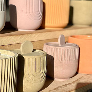 Bougie parfumée en céramique mate élégante AIKUN, bougie en cire de soja personnalisée avec étiquette privée pour les fêtes, les spas et les hôtels - Product Image 5